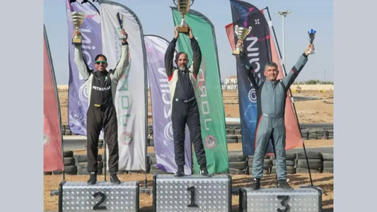 Amjad Al-Hourani takes first place at Jordan Speed Tests Championship