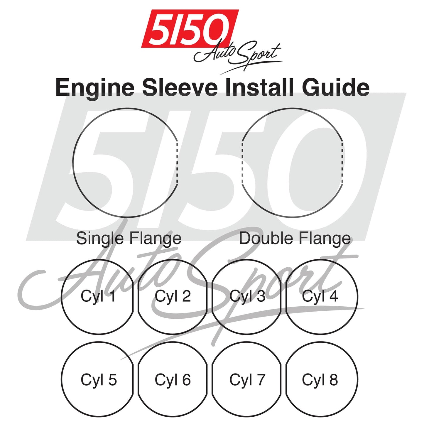 5150 Xtreme Duty Cylinder Sleeve Set, BMW N63