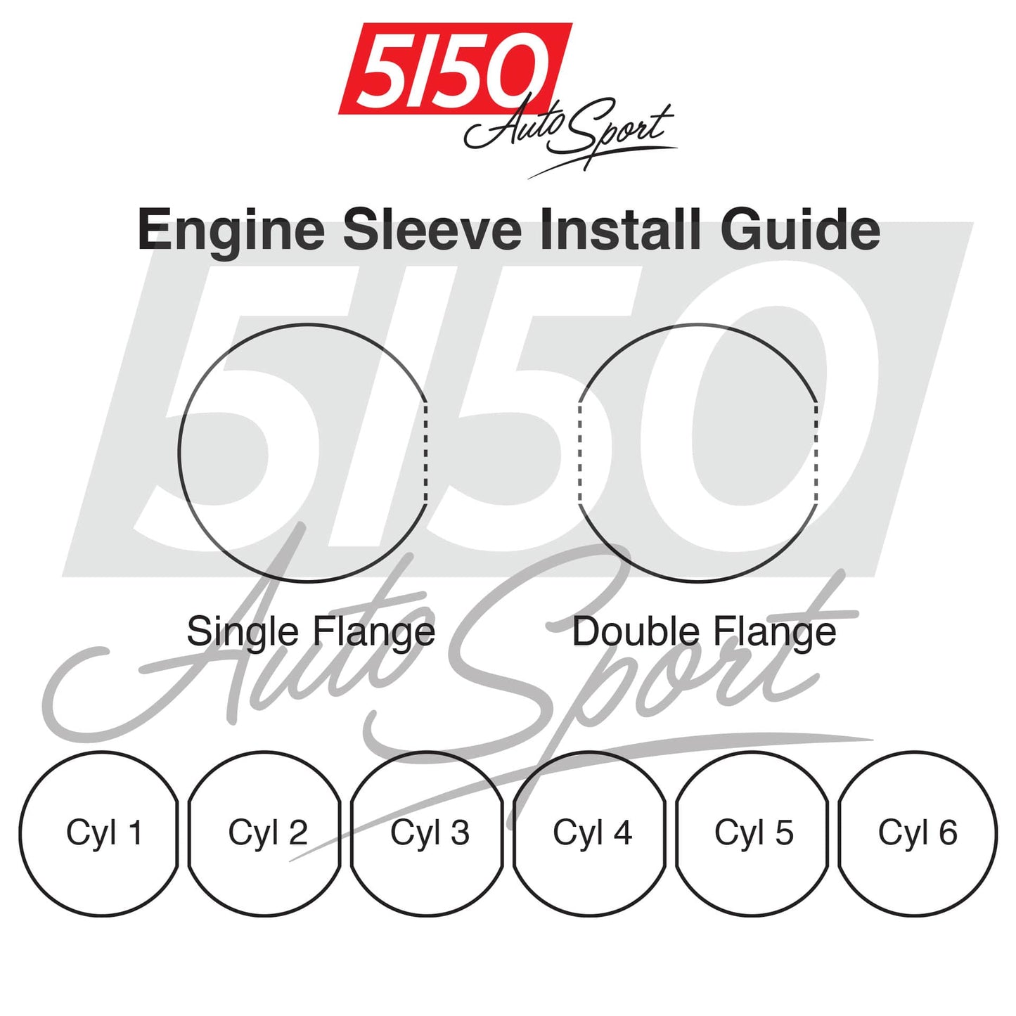 5150 Xtreme Duty Cylinder Sleeve Set, BMW S55