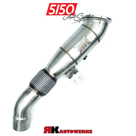 Stainless steel catless B58 race downpipe by RK Autowerks