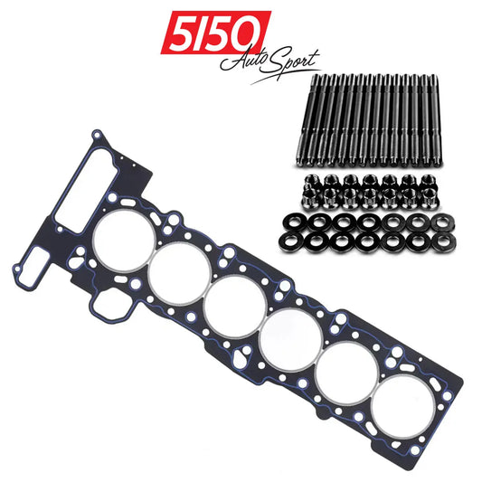 Athena Cutting Ring Head Gasket and Wagner Head Stud Kit for BMW E46