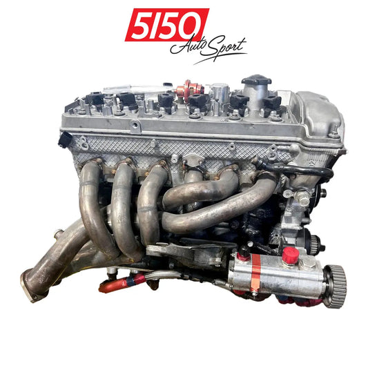 P54-Style Motorsport Headers Installed on a BMW S54 Engine