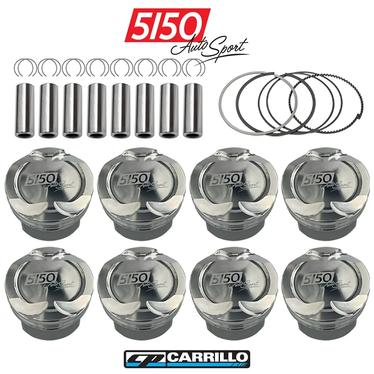 CP Carrillo Forged Piston Set for BMW S63 Engines with Alusil Bores