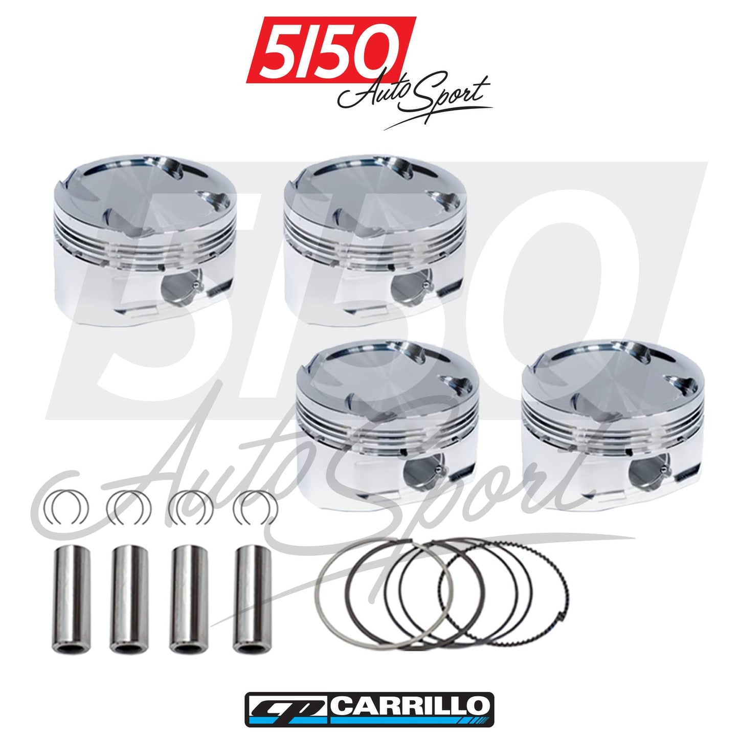 CP Forged Piston Set, Mitsubishi 4G63 1G (6-Bolt)