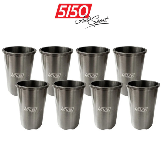 Set of 8 ductile iron cylinder sleeves for BMW N63 engines