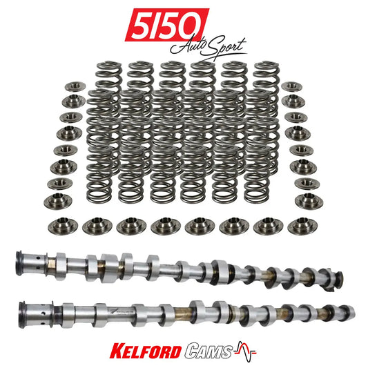 Kelford Camshaft & Valve Spring Kit for BMW S58. The kit includes valve springs, camshafts, and other related components.