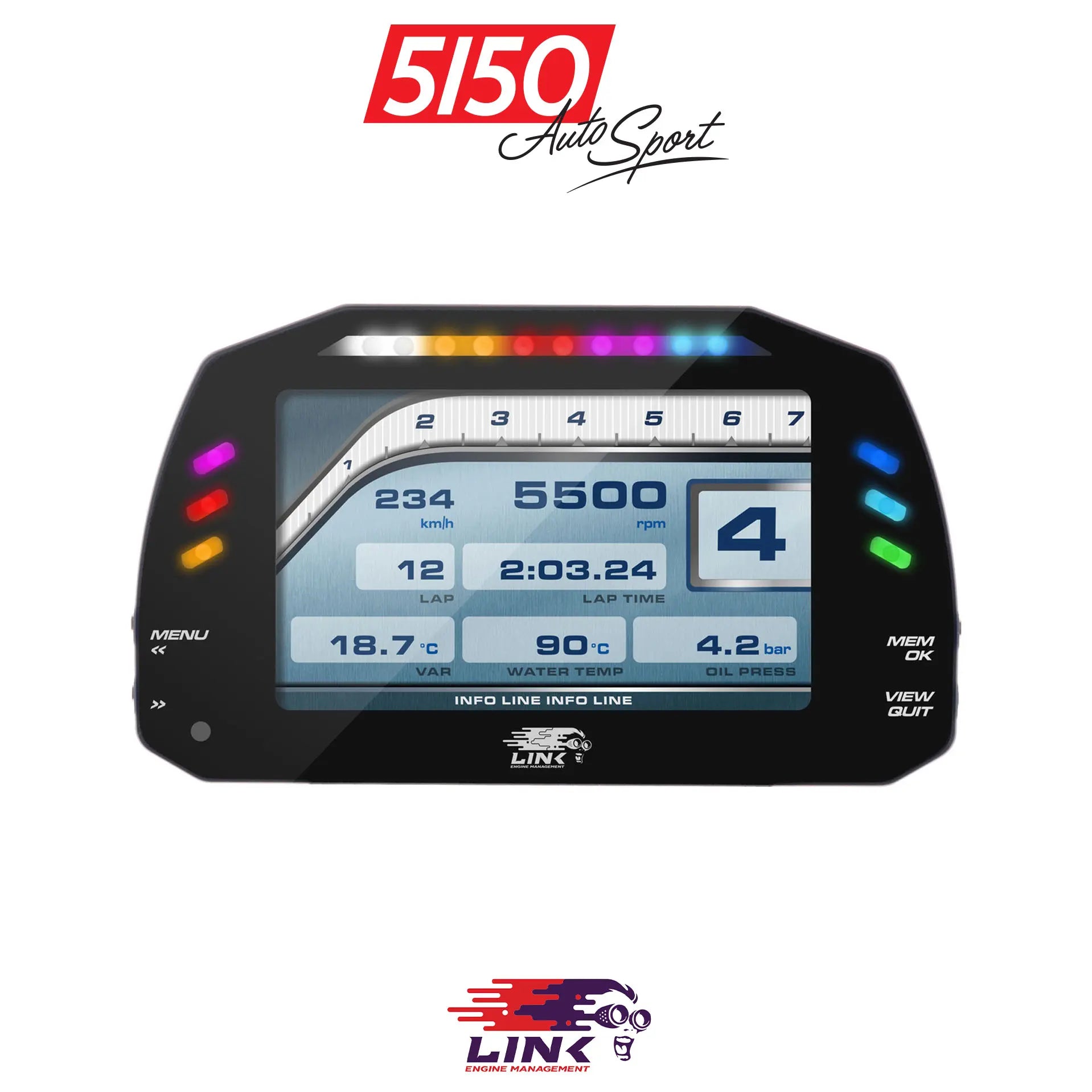 Link Engine Management 5inch Race Edition Driver Dash Display