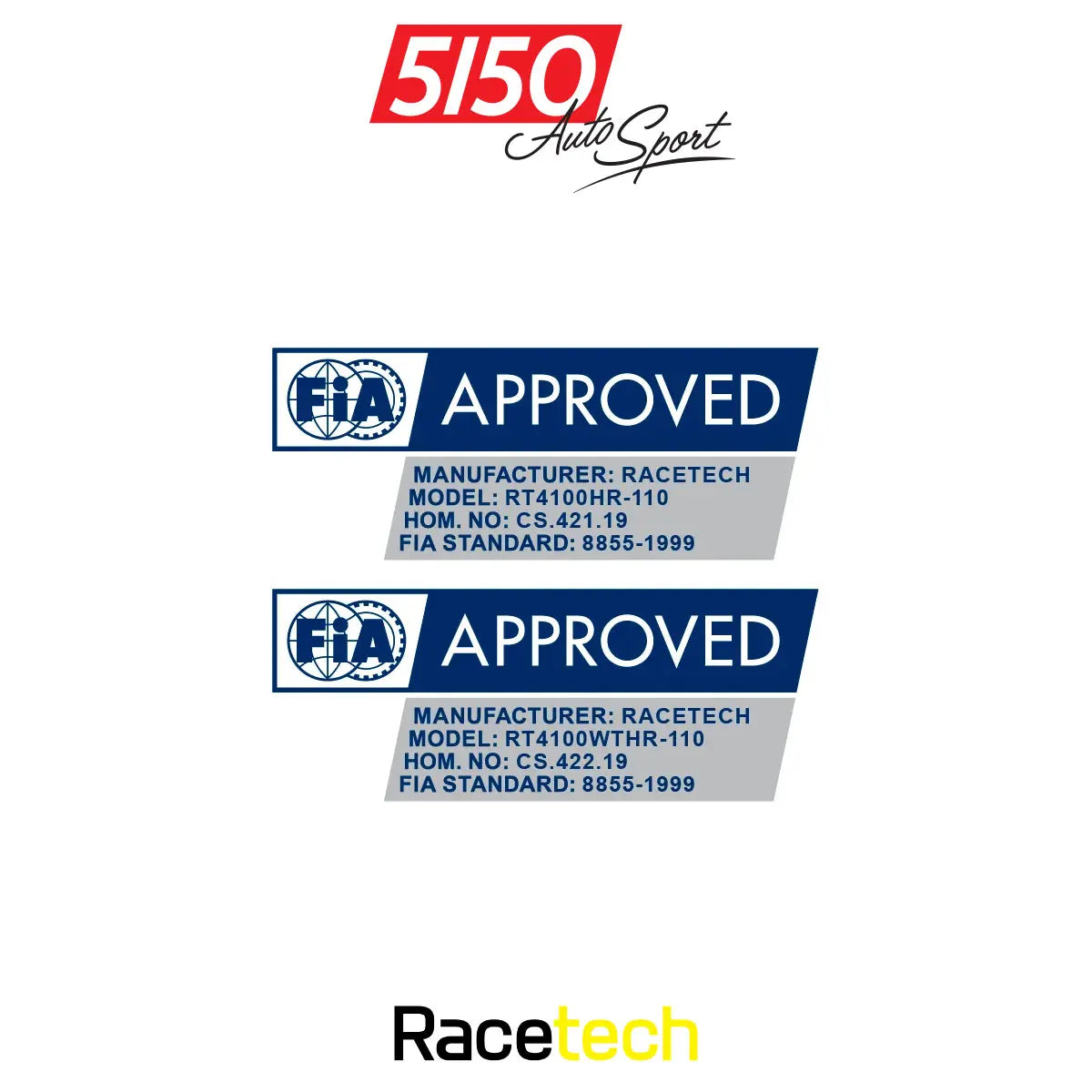 RT4100HR Complete Race Seat Installation Package