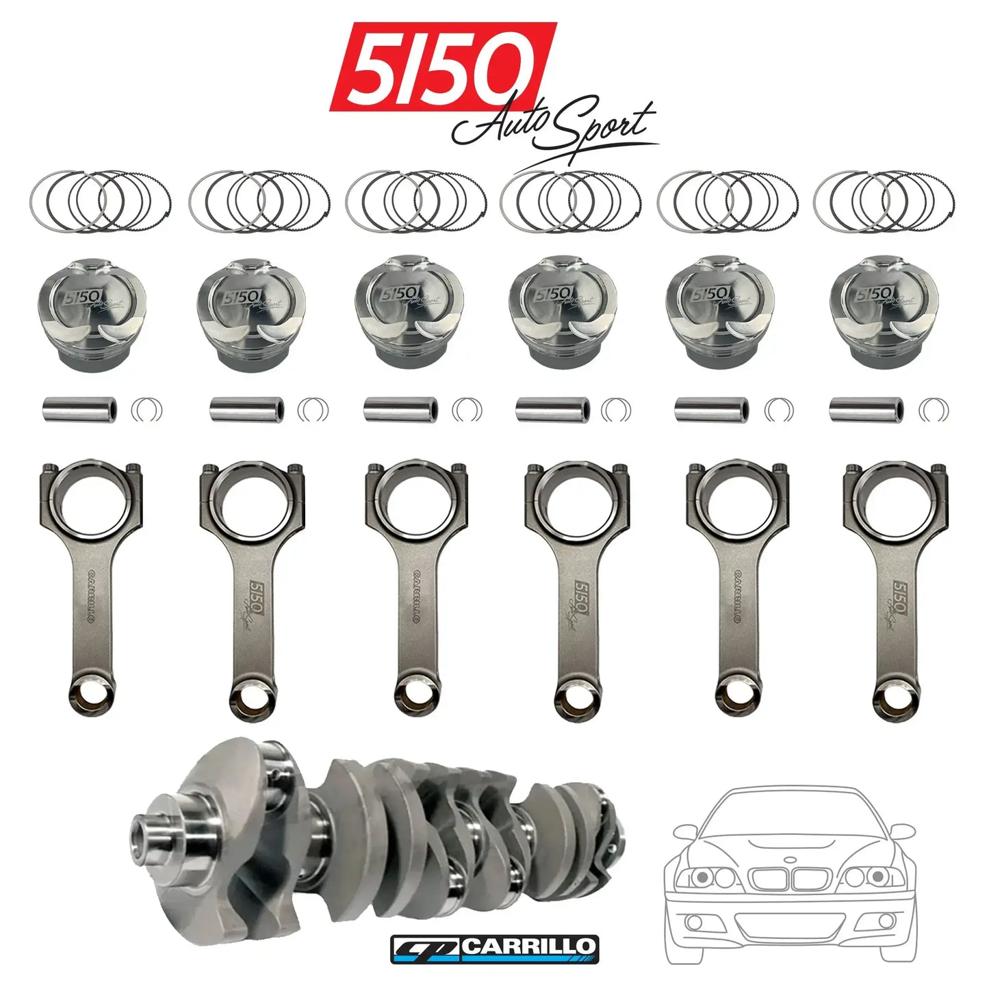 BMW S54 95mm Stroker Kit