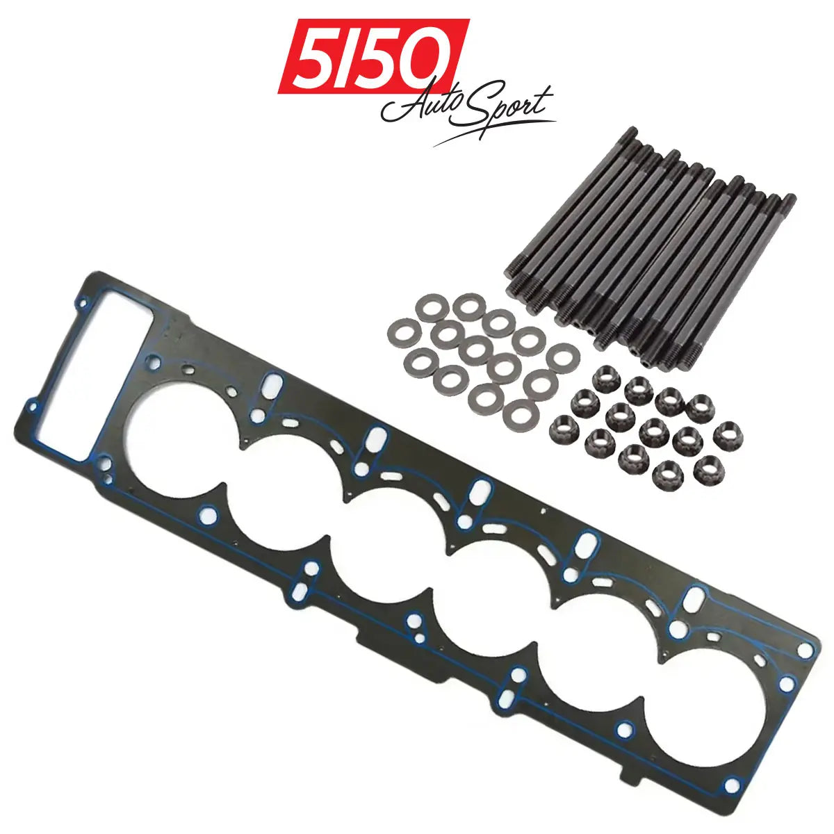 BMW S54 Cutting Ring Head Gasket Package with ARP2000 Head Stud Kit