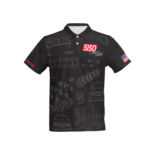 Men's Sublimated 5150 Crew Polo, Slim Fit