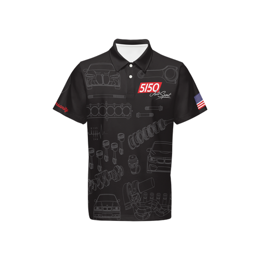 Men's Sublimated 5150 Crew Polo, Classic Fit