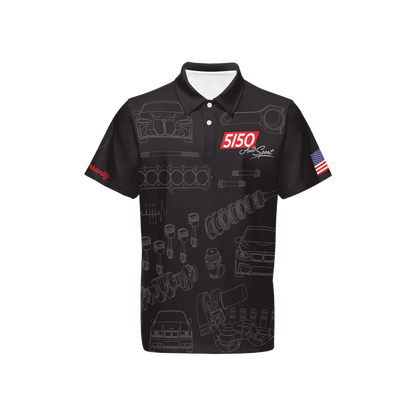 Men's Sublimated 5150 Crew Polo, Classic Fit