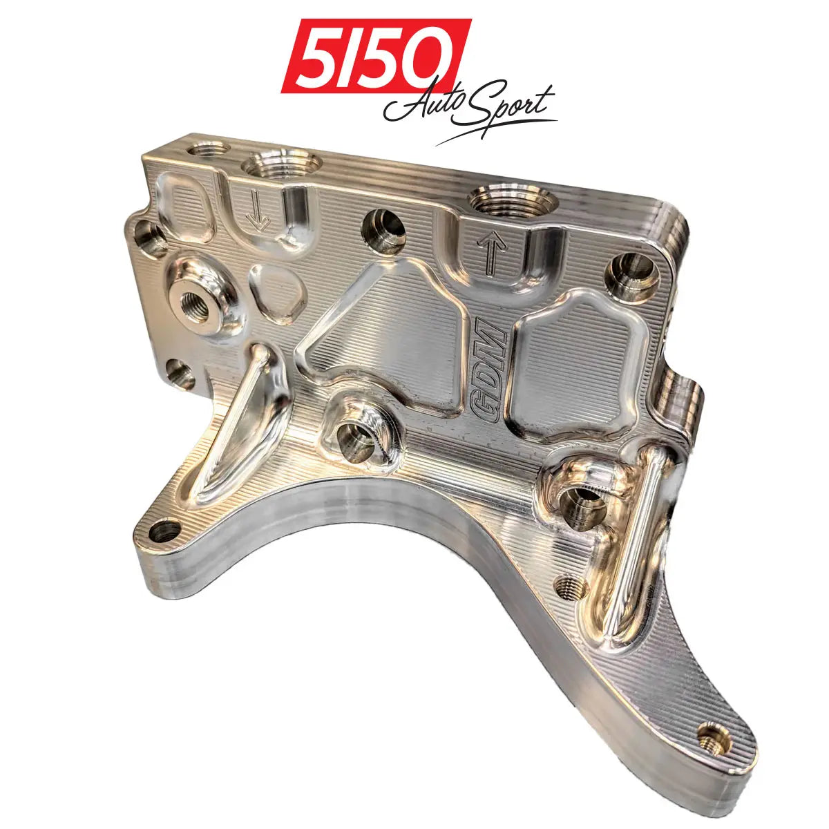 Racing oil filter housing for forward-facing intake