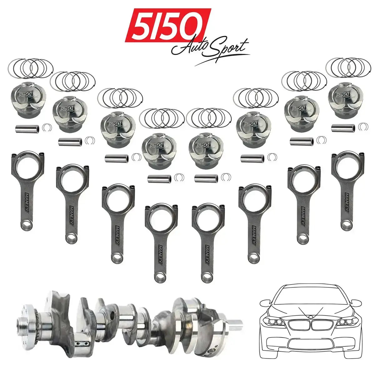 BMW N63 4.8L Stroker Kit by 5150 AutoSport