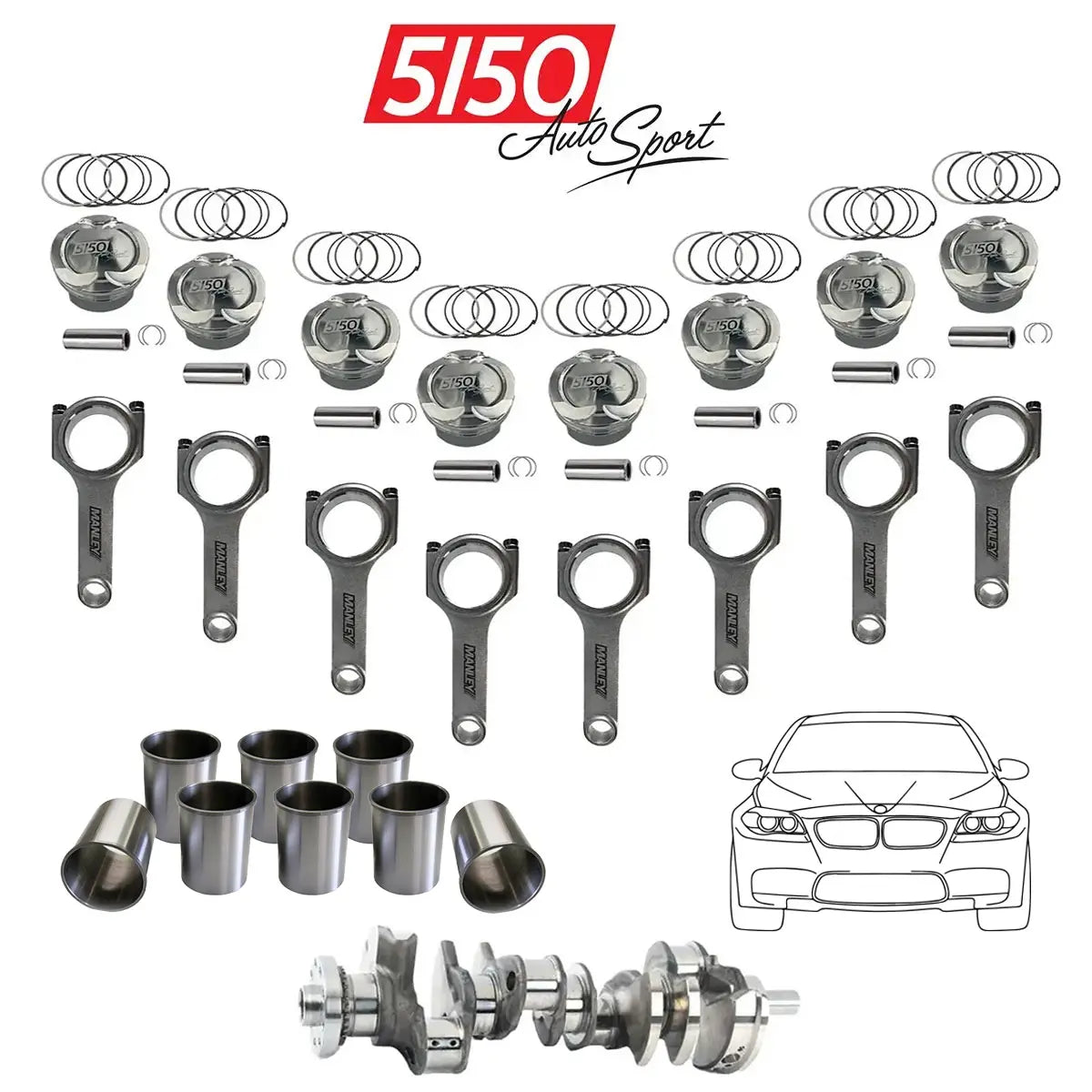 BMW N63 4.8L Stroker Kit by 5150 AutoSport