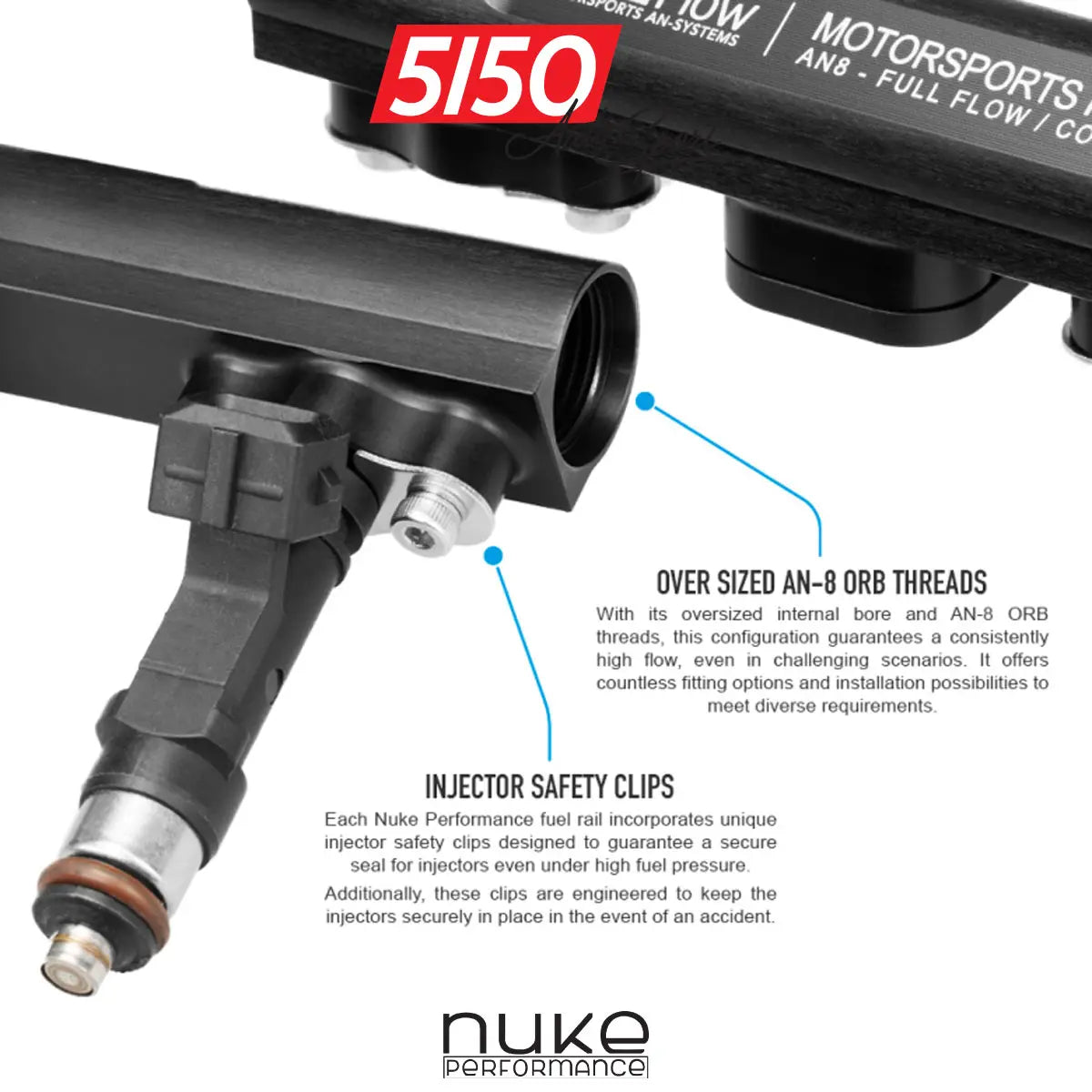 Nuke Performance Fuel Rail for BMW S38 Engines – 5150 AutoSport