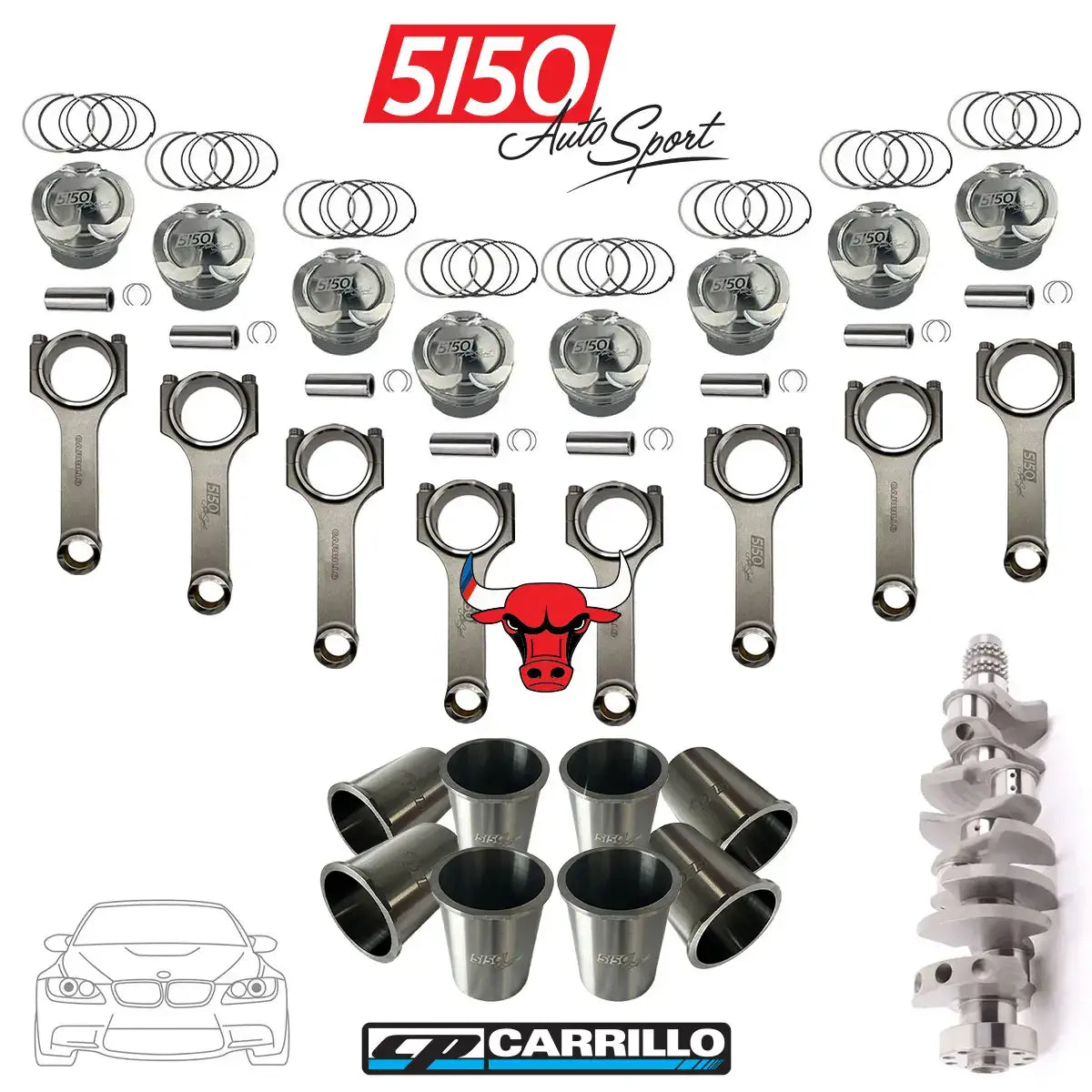 BMW S65 Stroker Kit with Cylinder Sleeves