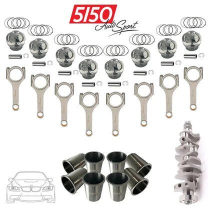 BMW S65 Stroker Kit with Cylinder Sleeves and SP Rods
