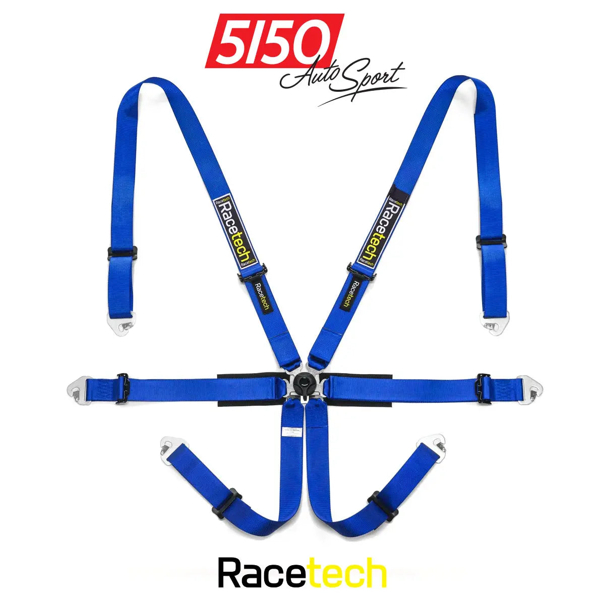 Blue 6 Point Race Harness